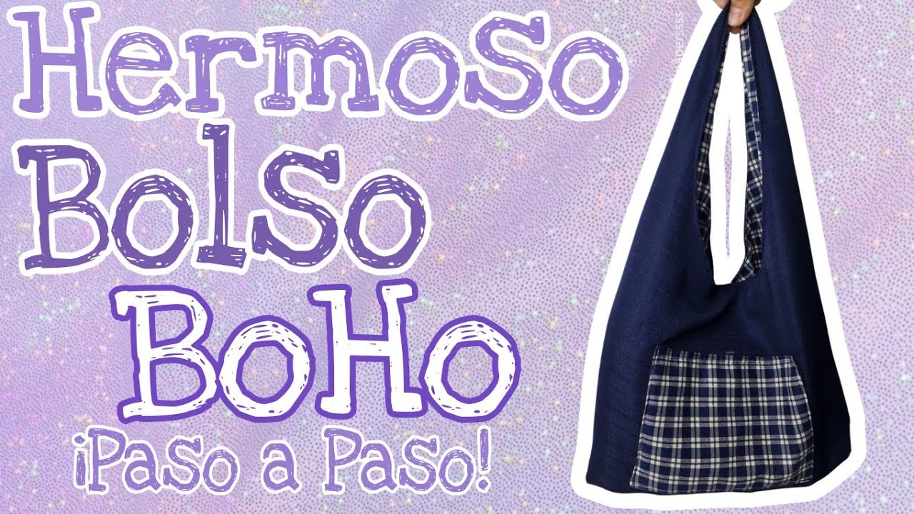 C&oacute;mo hacer un bolso Boho PASO a PASO 💼| Costura f&aacute;cil😱