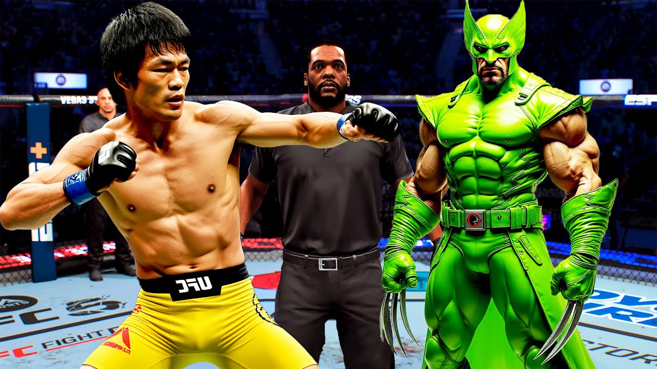 PRIME Bruce Lee vs. Green Wolverine | EA Sports UFC 4