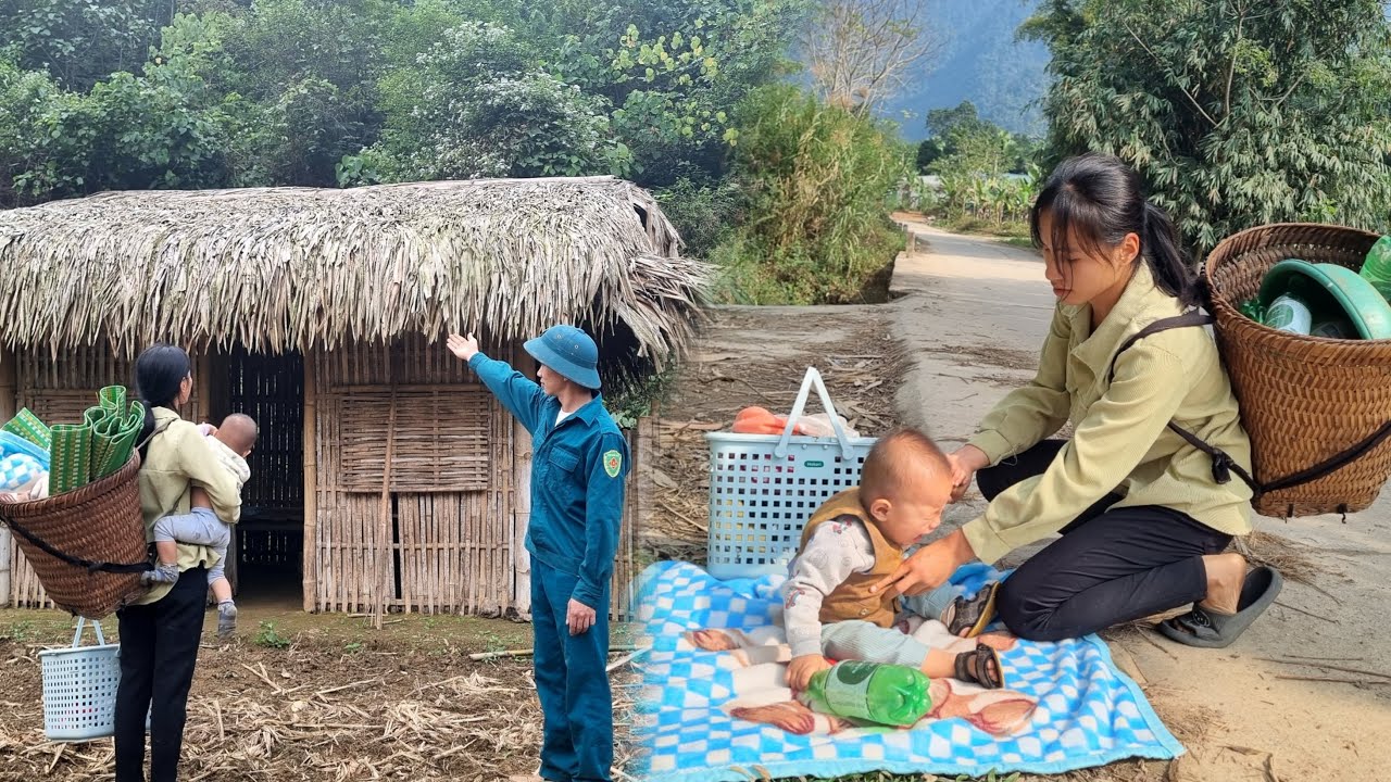 Full video: Homeless girl saves poor abandoned baby and is helped by a kind policeman