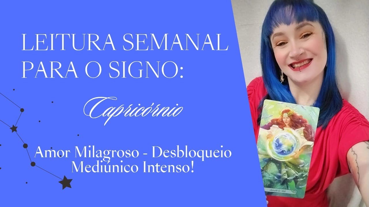 🧚🏻‍♀️♑ CAPRICÓRNIO - AMOR MILAGROSO- DESBLOQUEIO MEDIÚNICO INTENSO!