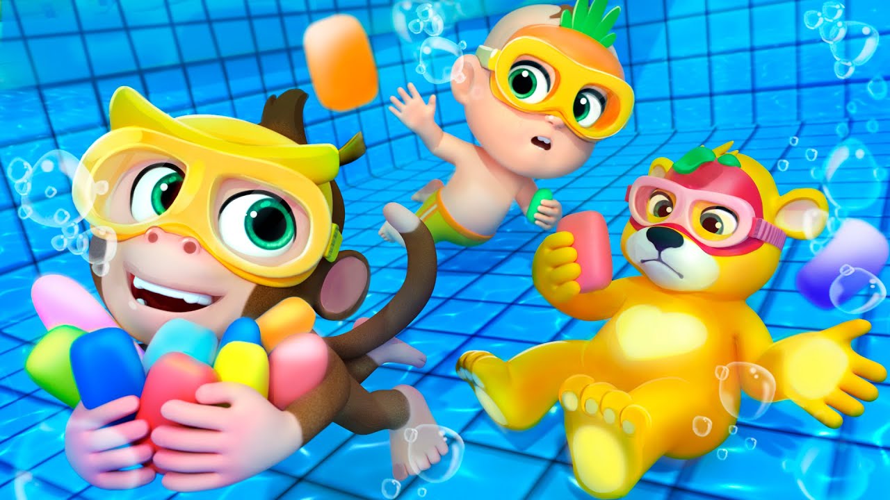 Swimming Pool Song & Move, Splash and Sing Along | Newborn Baby Songs & Nursery Rhymes