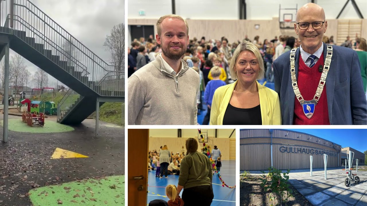 &Aring;pning av Gullhaug barnehage og Gullhaughallen