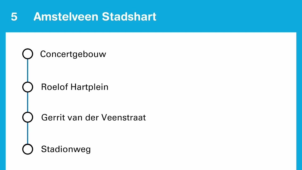 Omroepen Lijn 5 GVB Amsterdam: Jordaan - Amstelveen Stadshart