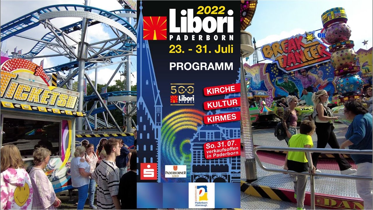 Libori Paderborn 2022, kompletter Rundgang mit Onrides