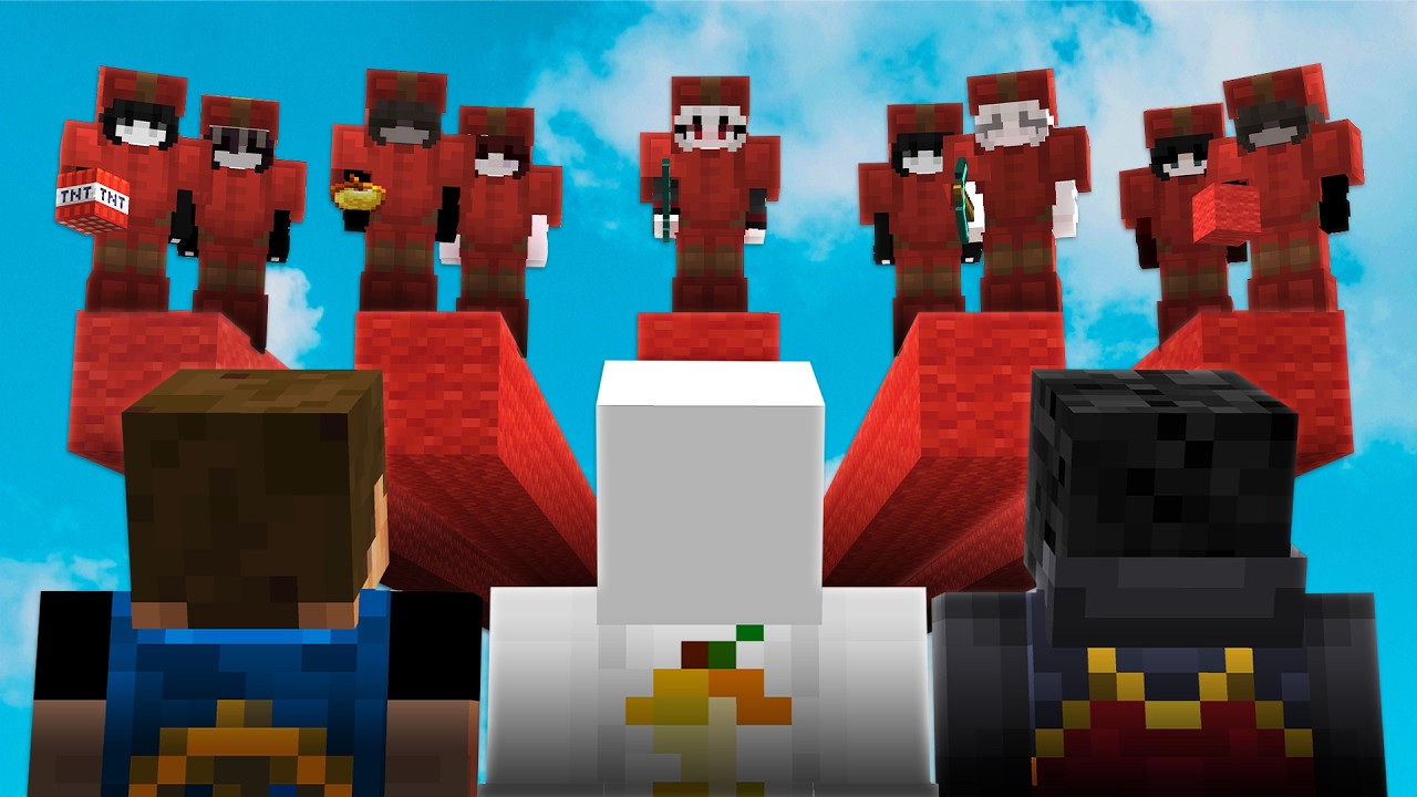 3 CHŁOPAK&Oacute;W vs 10 DZIEWCZYN na BEDWARS - DZIEWCZYNY DOMINUJĄ?