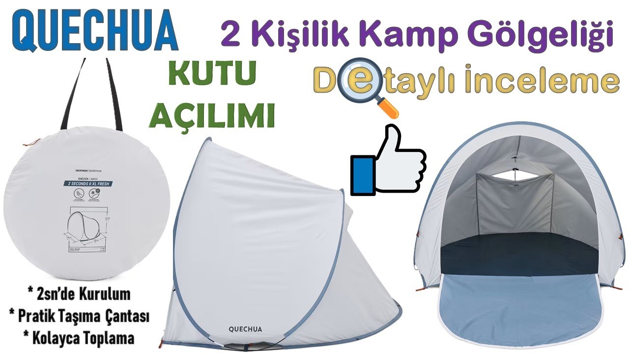 QUECHUA - 2 Kişilik Kamp Gölgeliği İnceleme