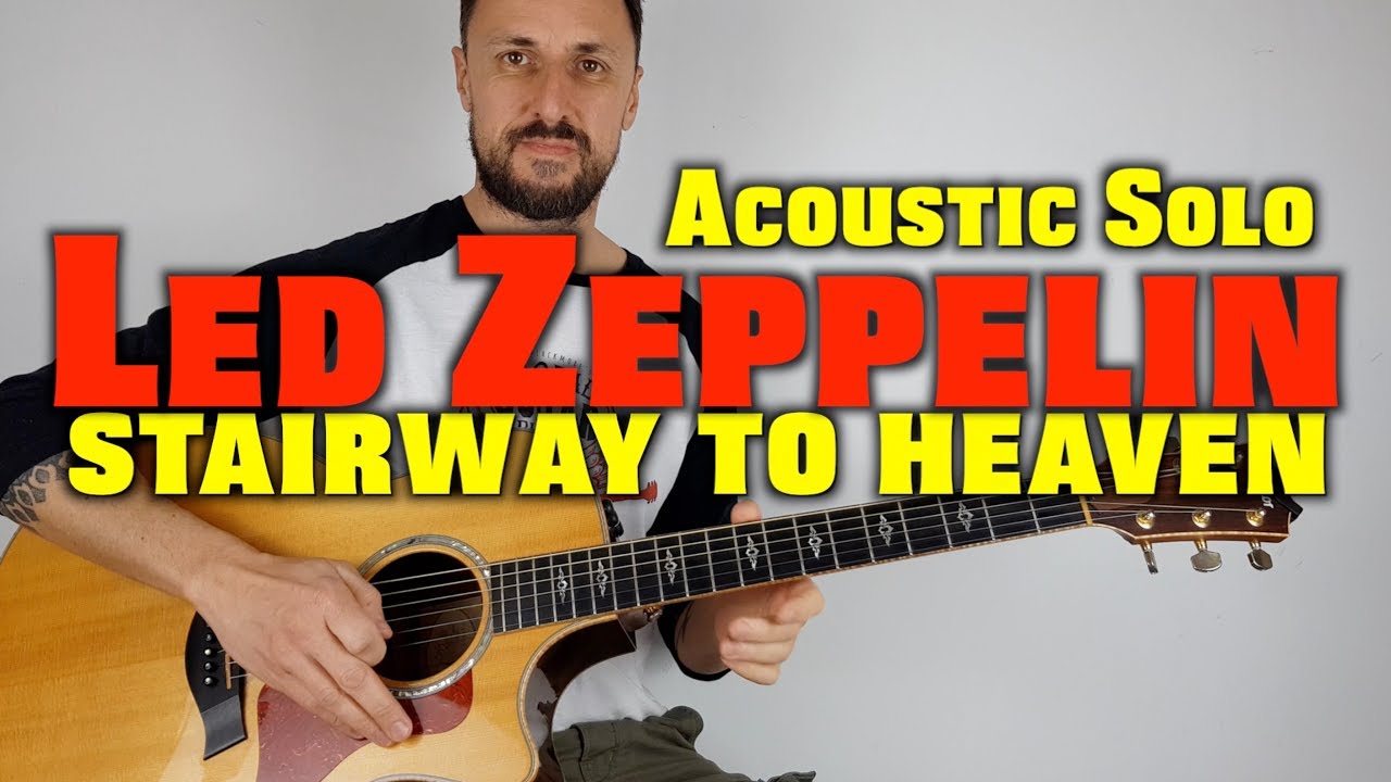 Stairway To Heaven Solo -Led Zeppelin -Acoustic Guitar Lesson