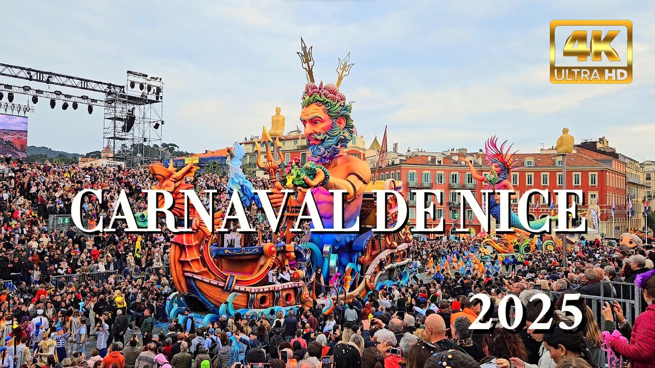 Carnaval de Nice Parade | Roi de Océan 2025 4K60fps