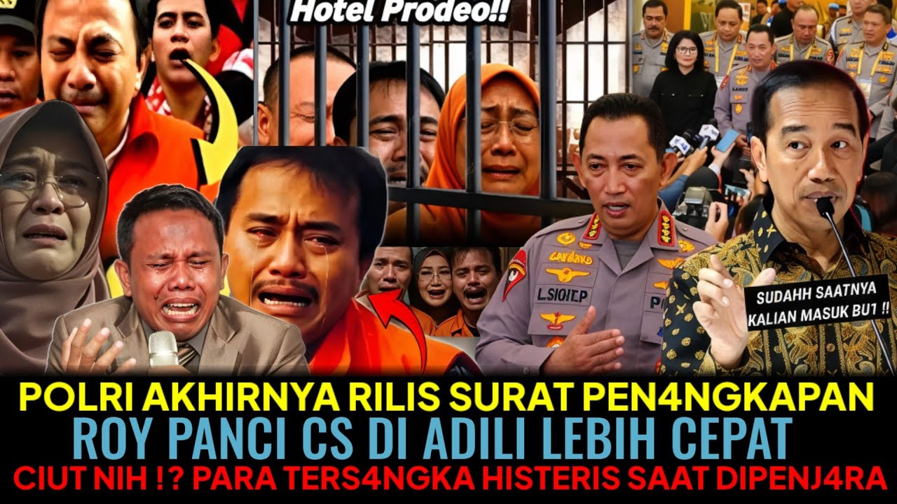 POLRI RILIS SURAT PEN4NGKAPAN😱ROY PANCI CS DI ADILI LEBIH CEPAT❗️TERS4NGKA HISTERIS SAAT DIPENJ4RA🤣