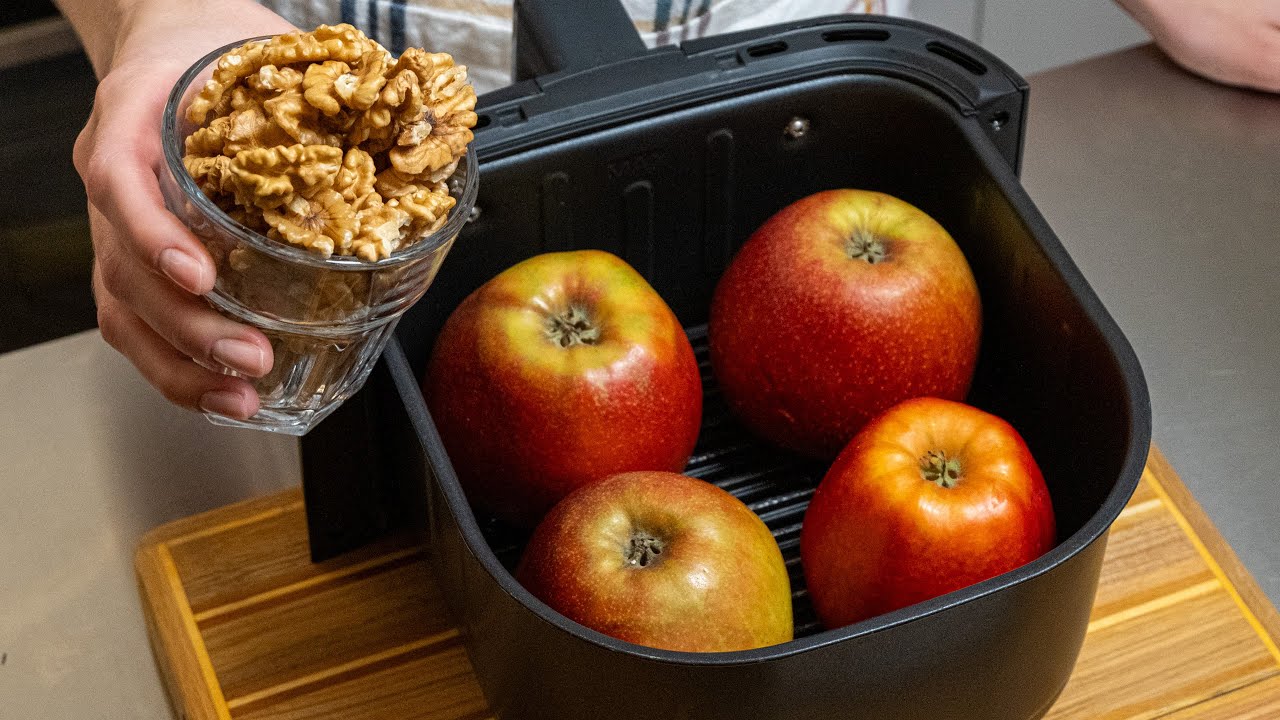 I Put Walnuts + APPLE in the Air Fryer and What Turned Out - Pure Magic!
