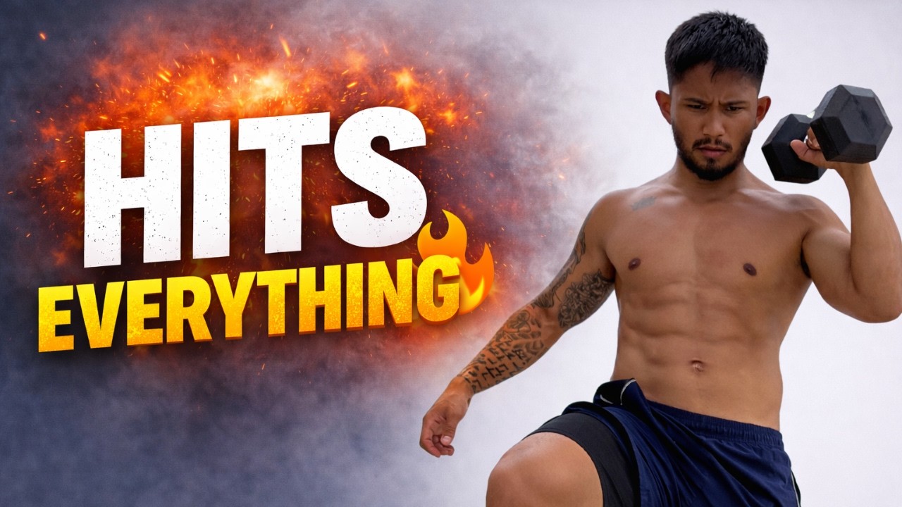 60 MIN FULL BODY DUMBBELL WORKOUT AT HOME 🔥 NO REPEATS | Total Body Burn