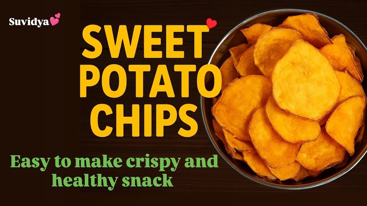 How to Make Sweet Potato Chips (Crispy & Healthy) at home#easy #homemade #kokan 