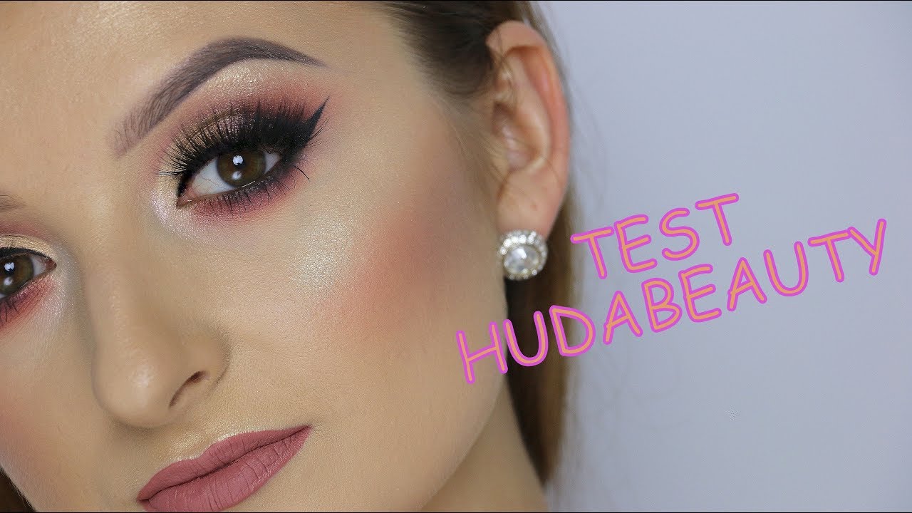 TEST KOSMETYKÓW HUDABEAUTY - A’la CUT CREASE Z KRESKĄ | RudaMaluje