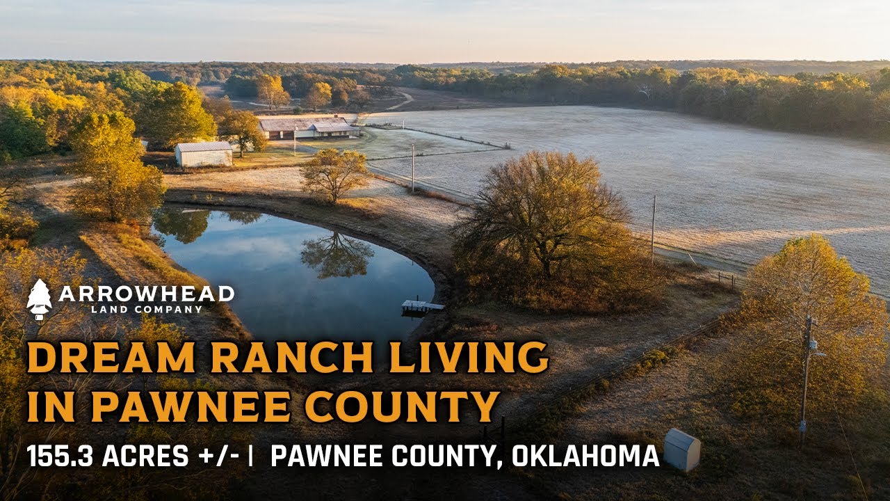 LAND FOR SALE: Stunning Oklahoma Ranch with Home, Ponds, and Pasture | Pawnee County
