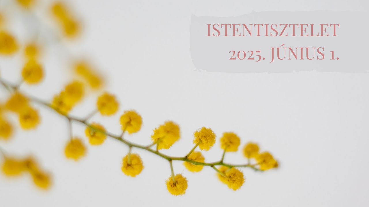 Istentisztelet  2025. 06. 01. Debrecen-Nagyerdei Református Egyházközség