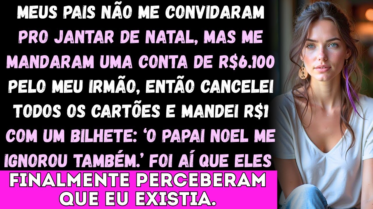 Meus pais não me convidaram pro jantar de Natal. Mas me mandaram uma cobrança de R$ 6100 pela viagem