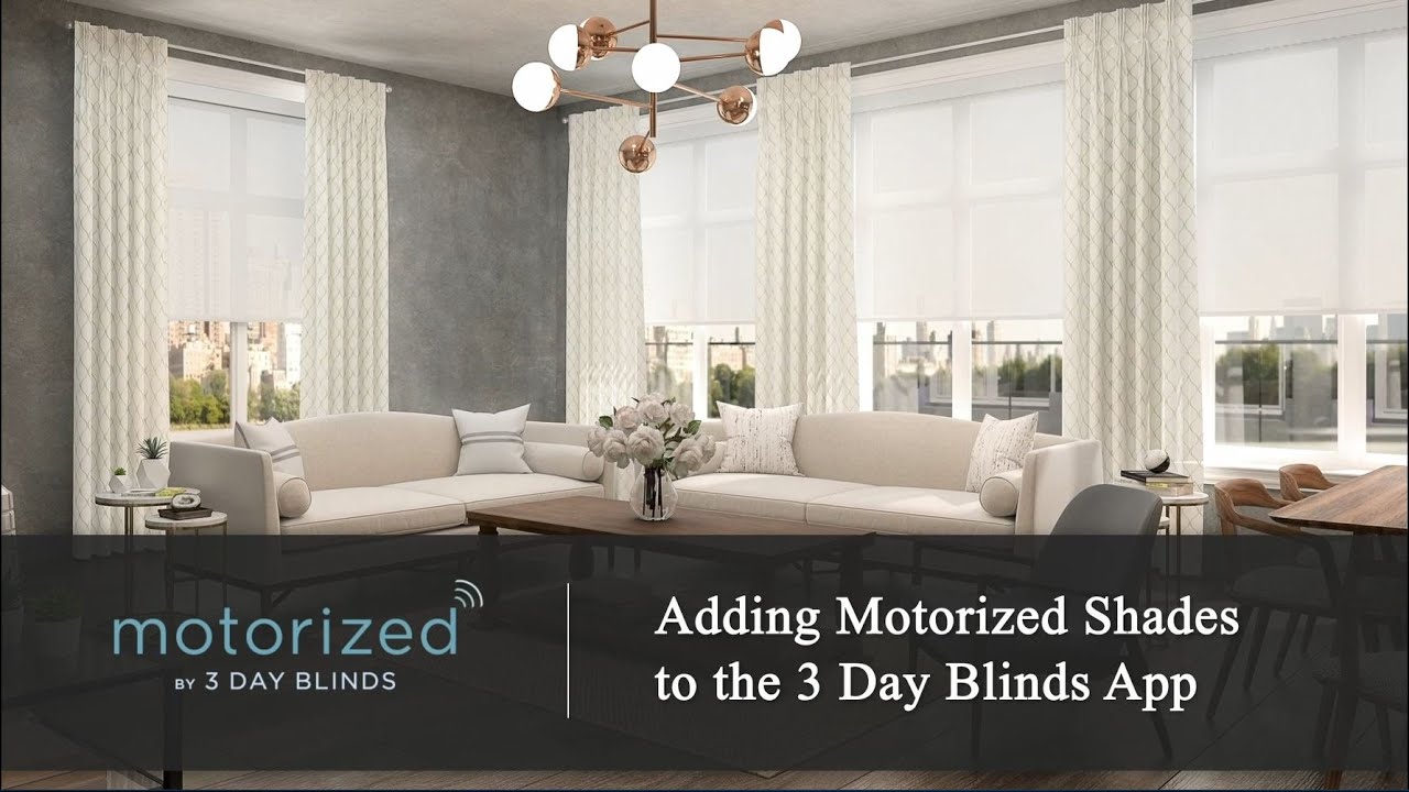 3 Day Blinds Motorization - Adding Motorized Shades to the 3 Day Blinds App