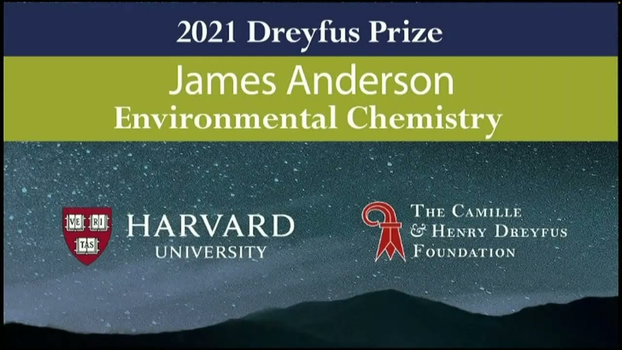 2021 Dreyfus Prize Lecture and Ceremony - James Anderson, Harvard University