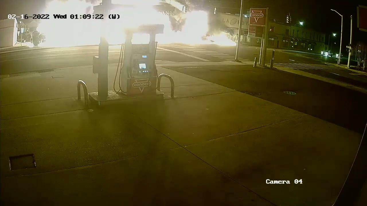 Surveillance footage shows moments before Rockville Centre tanker crash