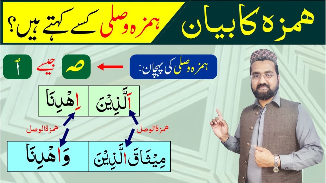 Hamzatul Wasl Rules in Urdu - Rules of Hamza in Tajweed - Tajweed Classes with Hafiz Bilal