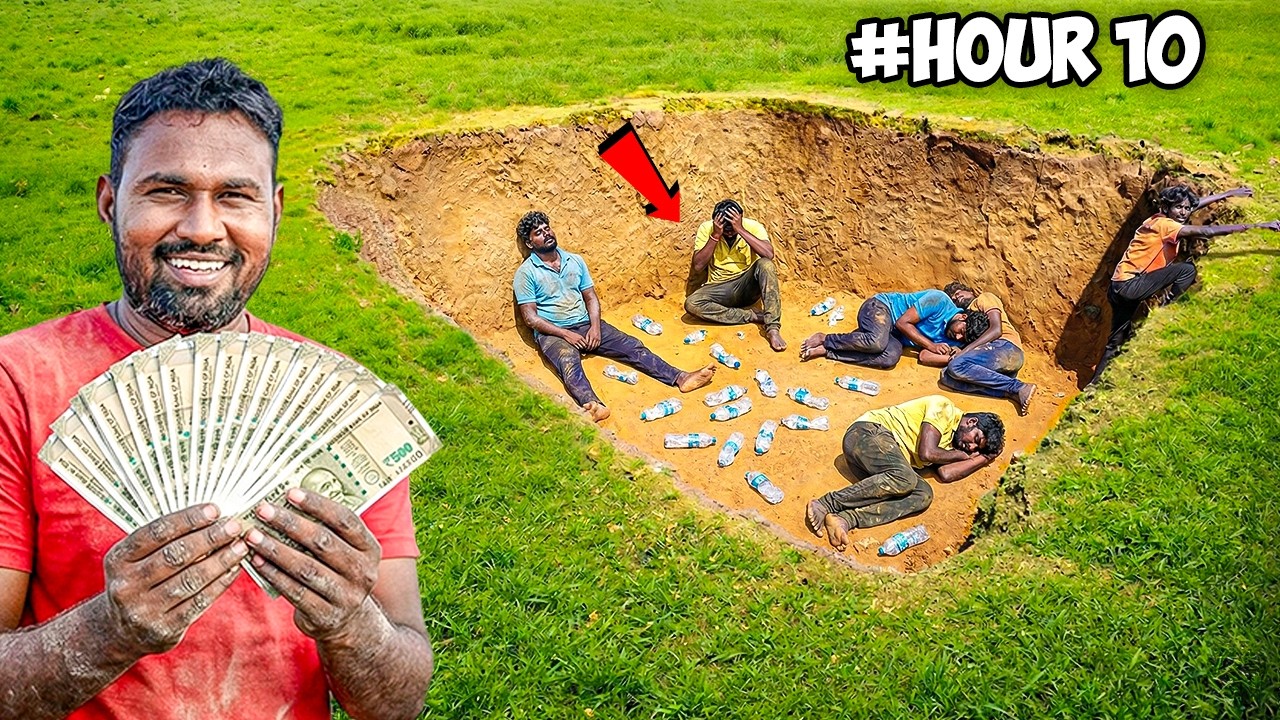 Last To Leave DEEP HOLE CHALLENGE Wins ₹5000 | Mad Brothers