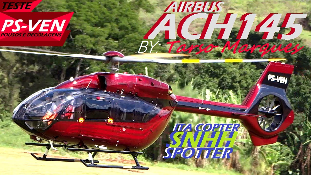 Airbus ACH145 5 Blades (BK117 D-3) - Helicopter Auto Rotation Training + Running Landing helicopter
