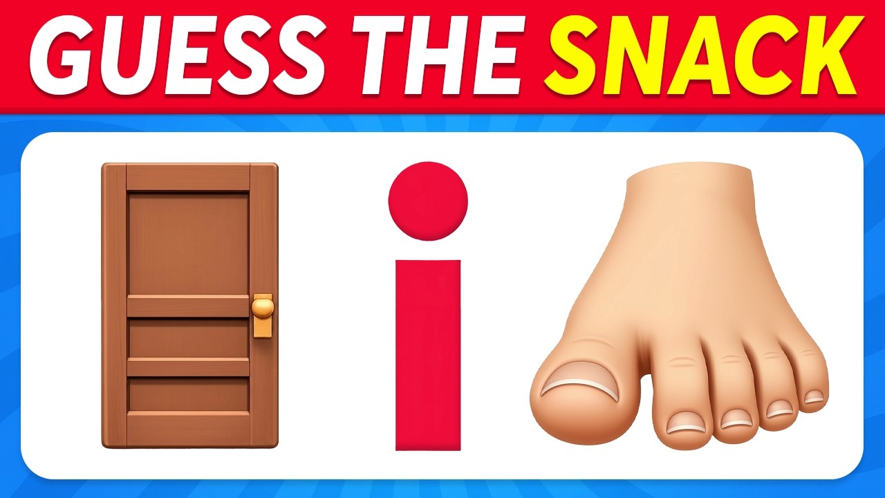 Guess The SNACK & JUNK FOOD By Emoji 🍟🍫 Emoji Quiz Challenge