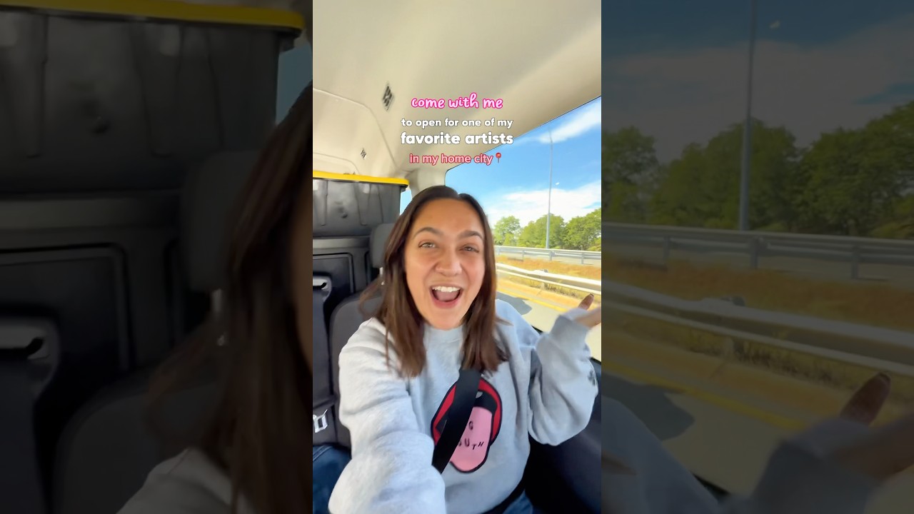 day-in-the-life as an opener on tour! #vlog #concert #tour #singer #dayinthelife #empowerment
