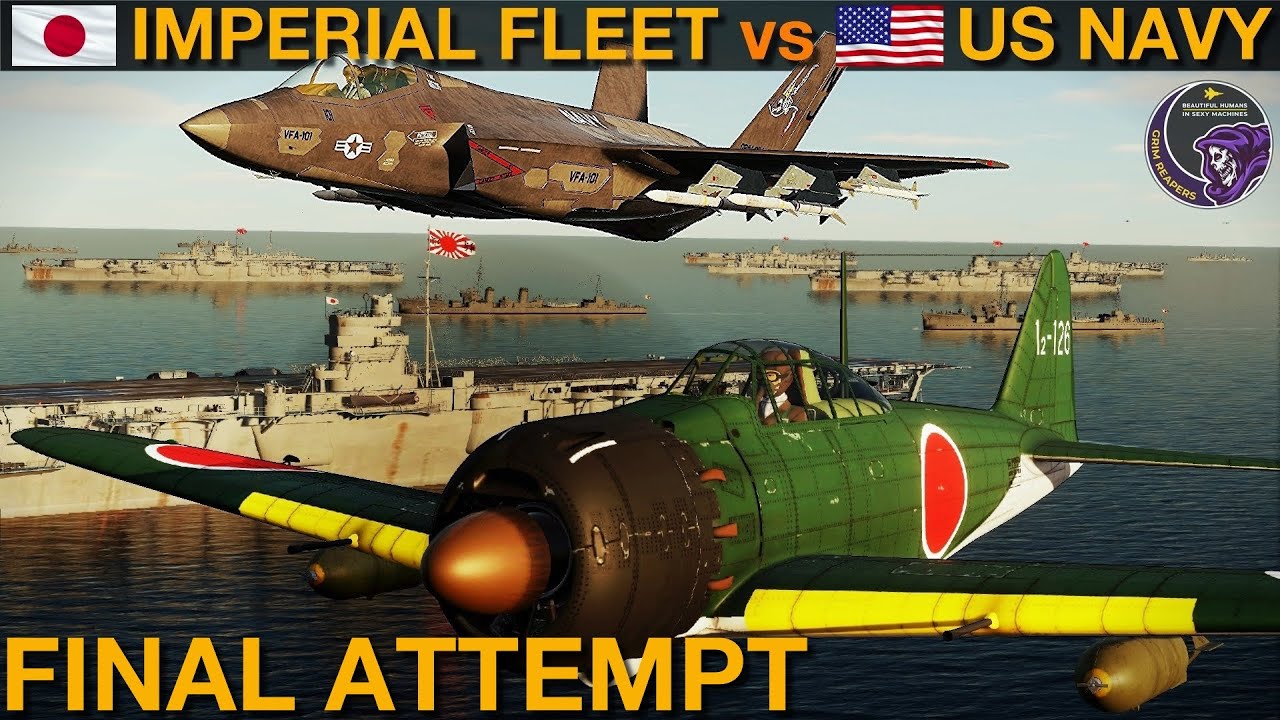 FINAL ATTEMPT Modern US Carrier Group vs WWII IJN Pearl Harbor Strike Group (Naval 44c) | DCS