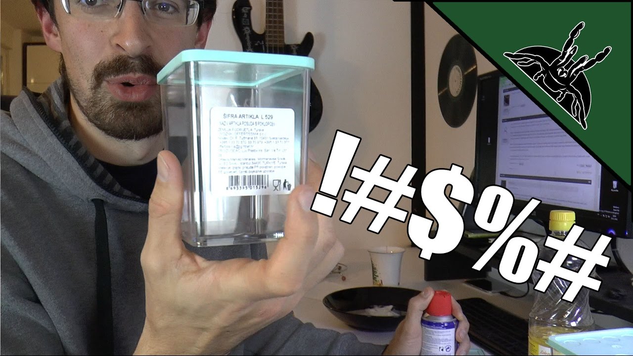 How to remove a STUPID GLUE from plastic container