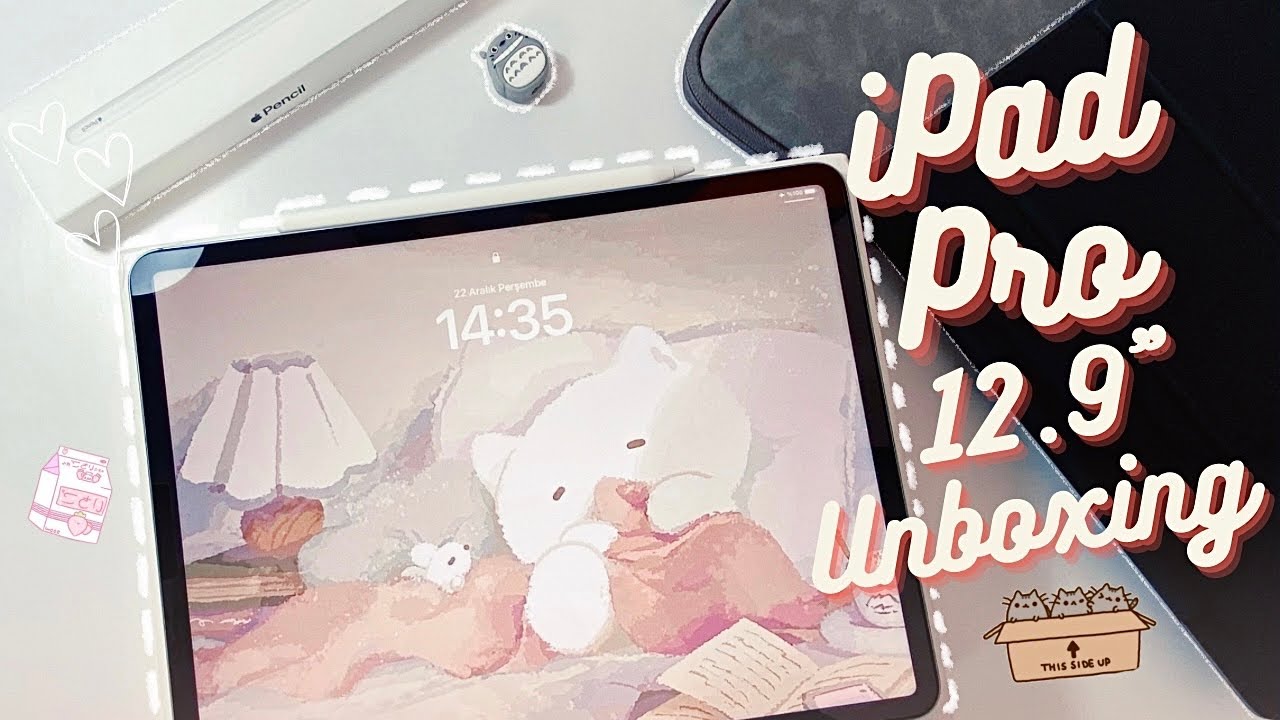 iPad PRO 12.9” Unboxing + Apple pencil & Accessories