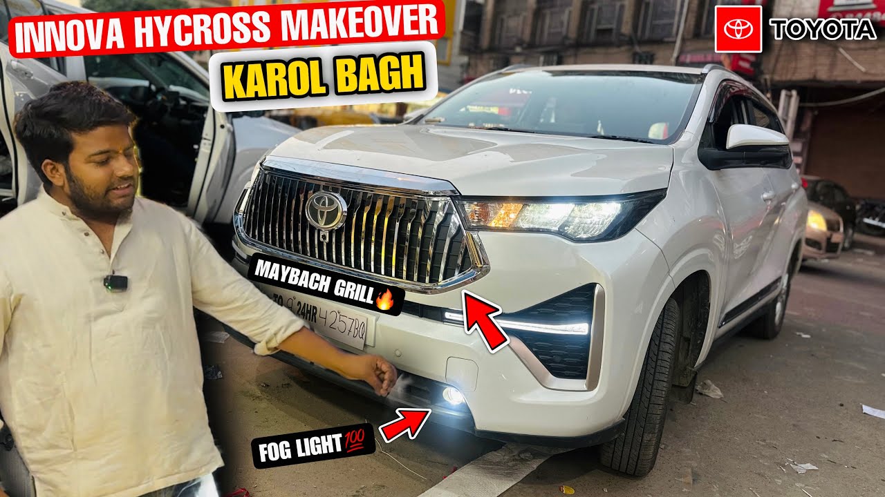 Hycross Modification With New Grill🔥| Innova Hycross Makeover😍