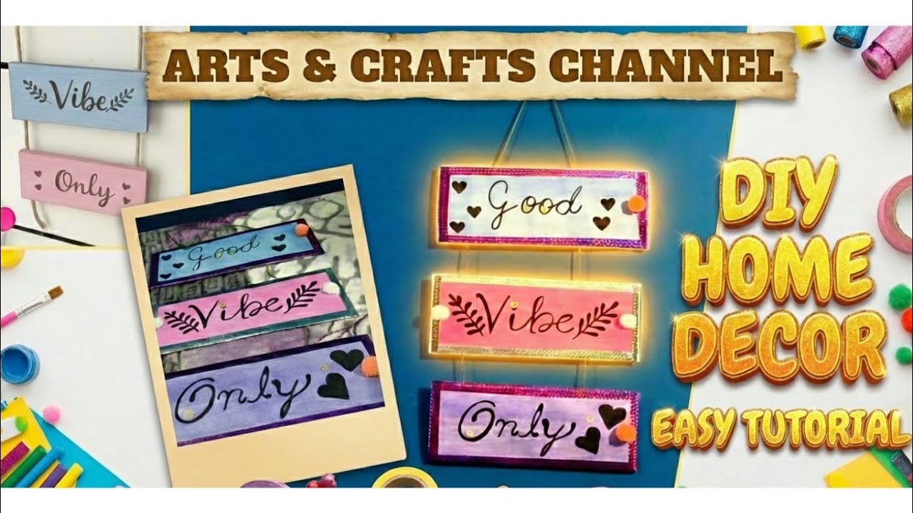 Diy Wall hanging for home 🏡 decor ♥️#craft #diy , easy and simple craft ✍️🫟🎨