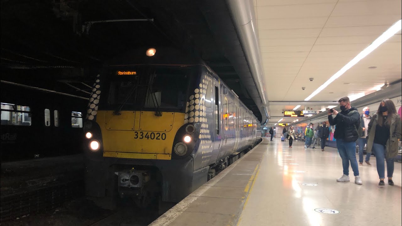 Trains at Glasgow Queen Street Low Level (21st September 2020)