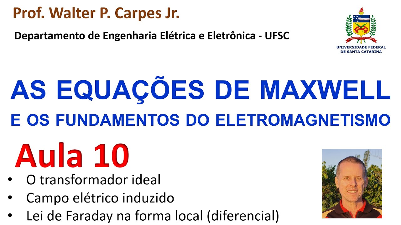 Aula 10: Transformador, campo elétrico induzido e lei de Faraday na forma local