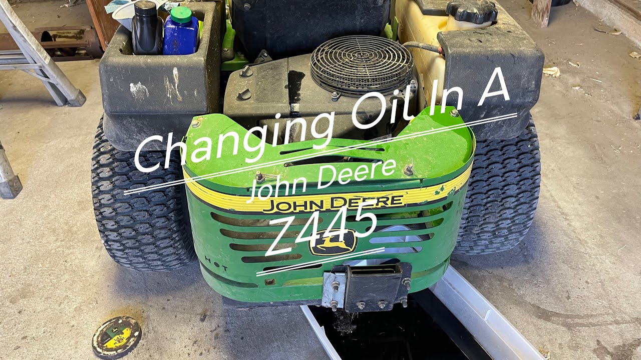 Turning Wrenches With Jim—Episode #3 changing oil in a John Deere z445