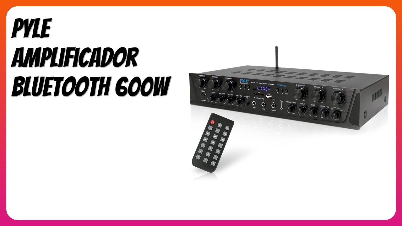RESEÑA (2026) : Pyle Amplificador Bluetooth 600W. DETALLES
