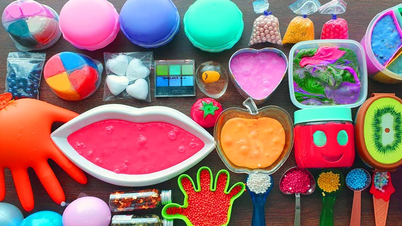 Super Relaxing Slime Mixing - Crunchy Satisfying ASMR