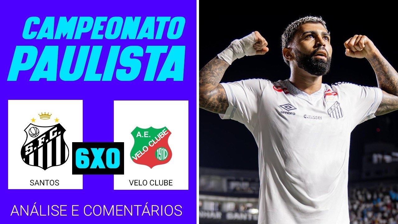 SANTOS 6 x 0 Velo Clube - CLASSIFICADOS!