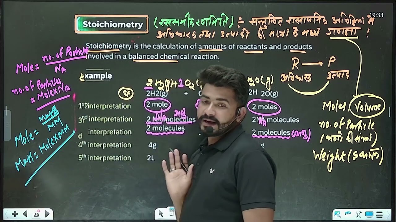 Mole Concept Class 11th For IIT JEE/NEET BOTH MEDIUM BY Mukesh Sir Chemistry 