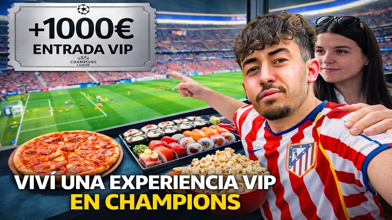 ME INVITARON A LA VIP DE CHAMPIONS EN EL CAMPO DEL ATLÉTICO 😳⚽