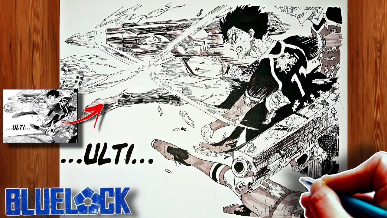 How to Draw Isagi Two Gun Volley | Blue Lock | ブルーロック | Step-by-Step Tutorial