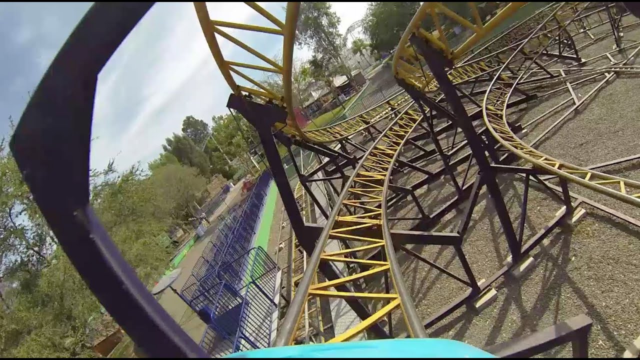 Tornado Roller Coaster POV Schwarzkopf Selva Magica Mexico