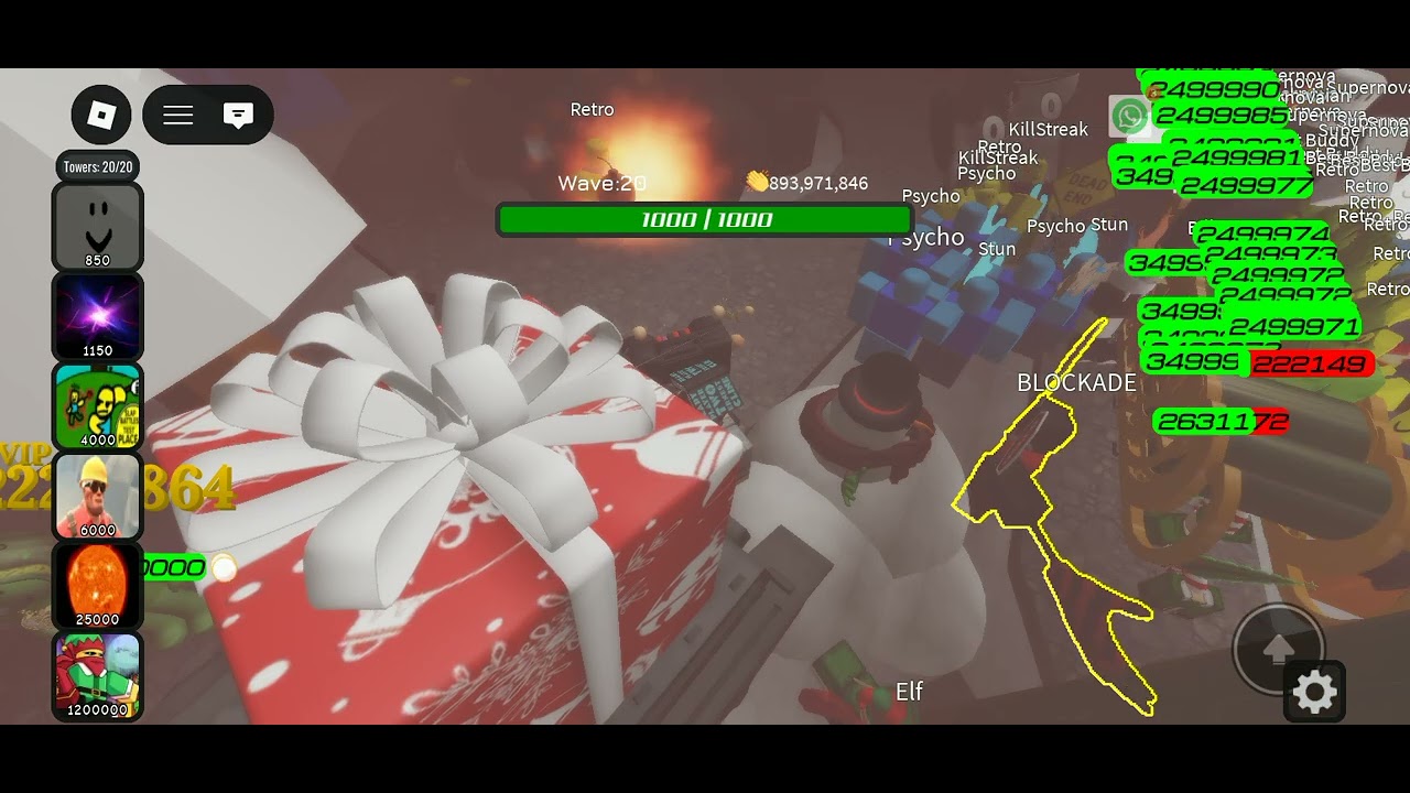 Beat Christmas event (ez event fr) SBTD/slap battle tower defense 