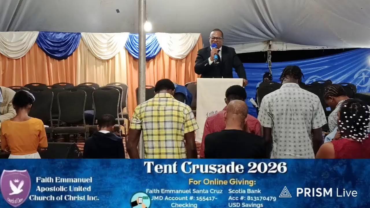 Tent Crusade 2026 Week 1 : Friday Night Service ,Speaker:Evangelist E. Mcfarlane