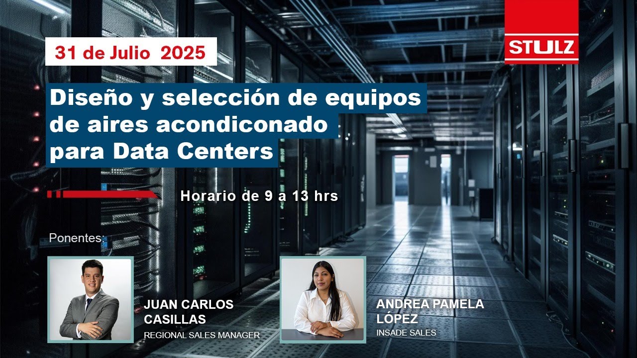 Capacitación: Diseño y selección de equipos de aire acondicionado para Data Center