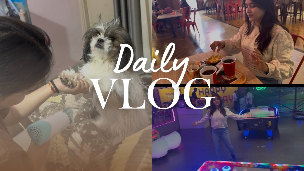Aaj Mall Mein Games Aur Lado kittu Ka Nahane Ka Time 😍🐾 | Daily Vlog #4 #petlover #vlog #dailyvlog 