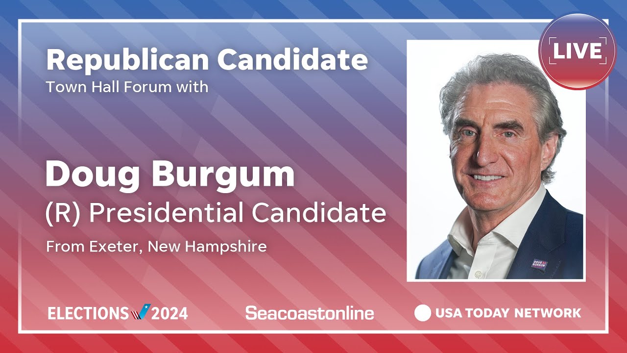 Watch: Doug Burgum answers voters’ questions in New Hampshire town hall