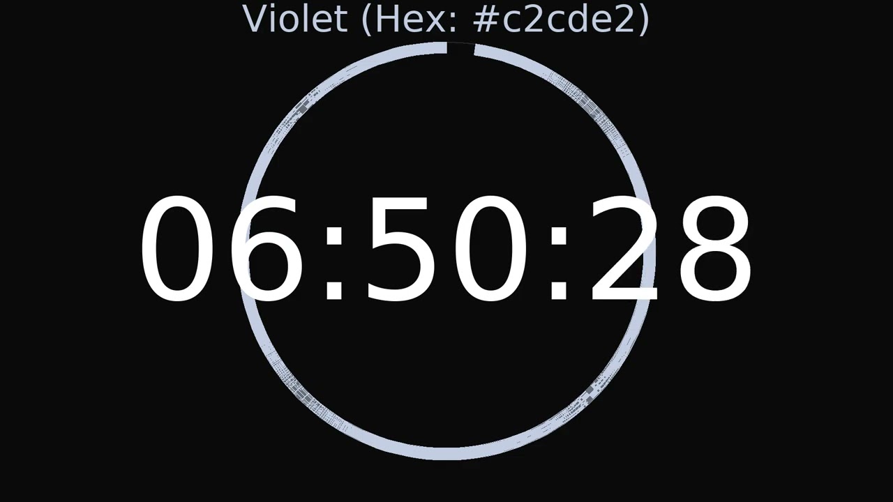 7 Hour Timer | Violet Colour