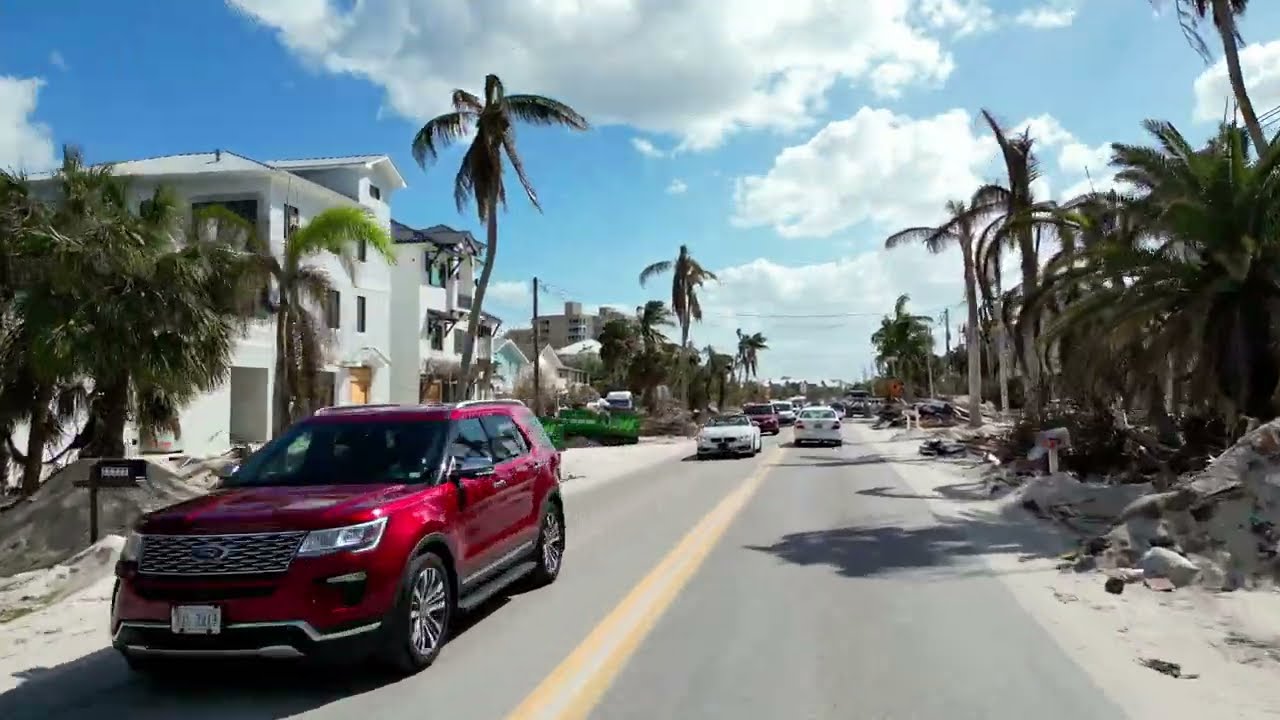 Bonita Springs Florida - Driving Throug Hickory Blvd